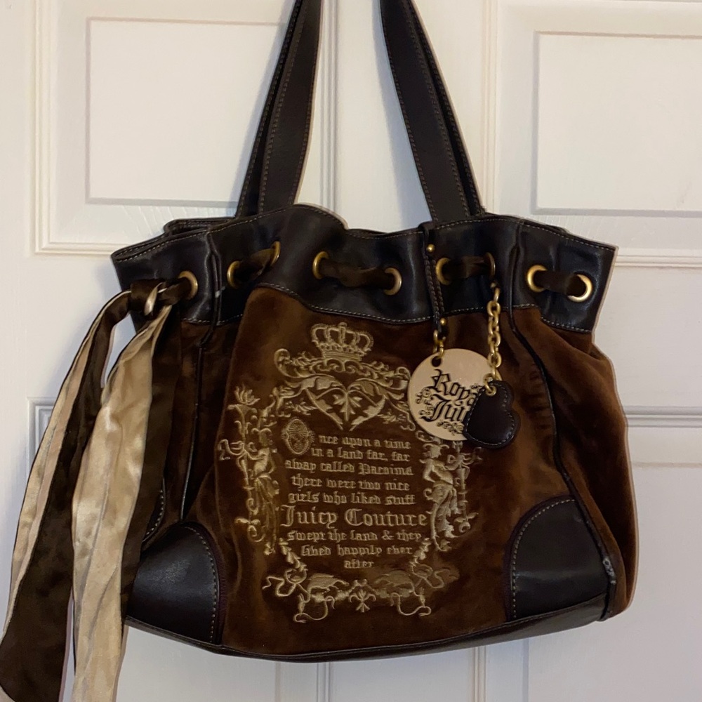 Juicy Couture Velour Daydreamer Tote Bag